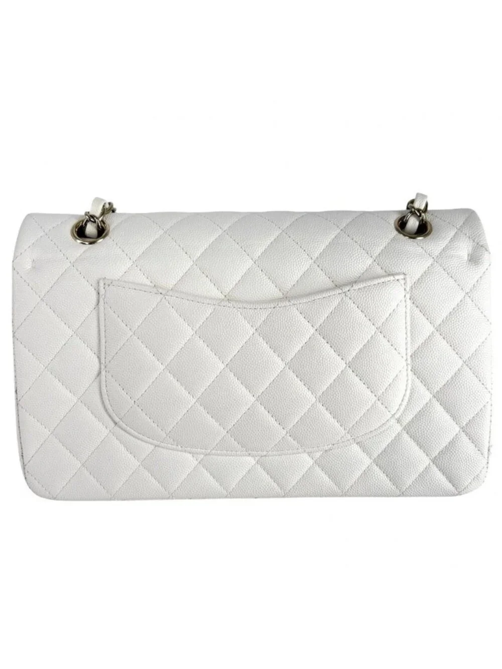 Chanel Shoulder Bag Quilted 25 Double Chain Flap Crossbody CC Logo Turnlock